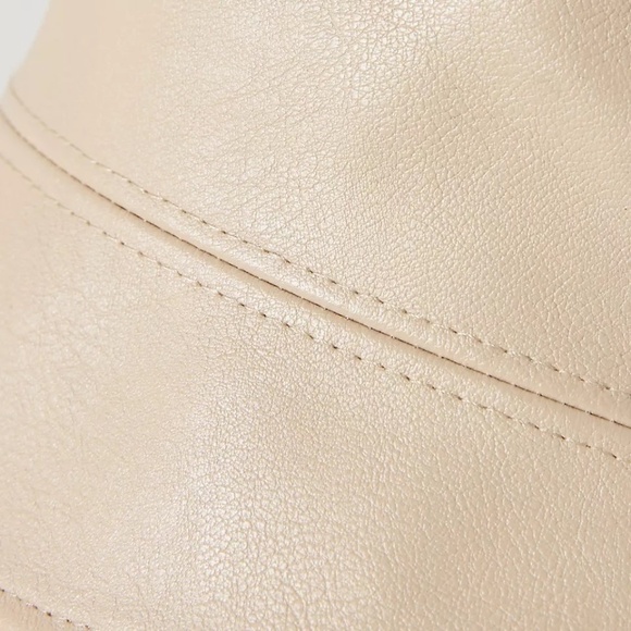 NWT Anthropologie Faux Ivory Bucket Hat - Picture 3 of 5